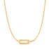 Gold Glam Interlock Necklace